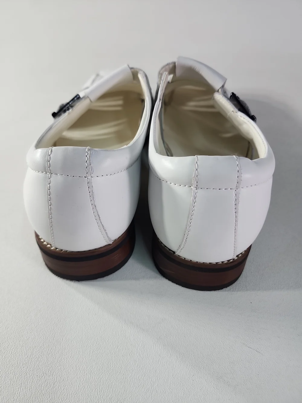 Milano White Men’s Fisherman Sandals with Buckle